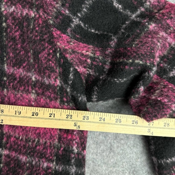 Plaid Women's Jacket in Pink and Black - Picture 16 of 16